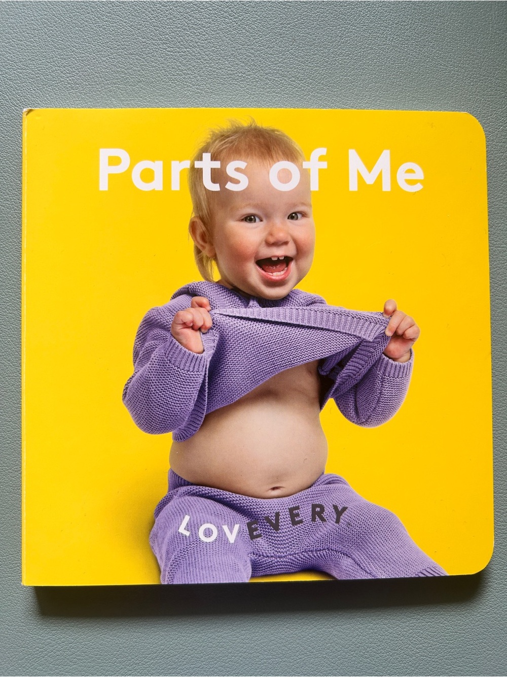 Parts of Me Board Book by Lovevery - Yellow & Purple